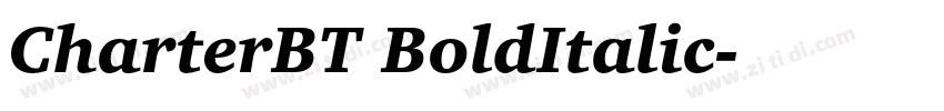 CharterBT BoldItalic字体转换